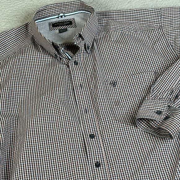 Ariat Other - ARIAT Pro Series Shirt Mens 2XL Red Black Check Button Down Western Rodeo